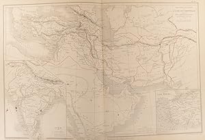Carte physique et politique de lAsie occidentale comparée entre la Méditerranée et l'Indus.  In...