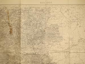 Rocroi (Maubeuge). Carte N° 14. Carte au 1/80 000. Relevés de 1832. Révisée en 1897. Début XXe. V...
