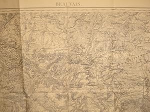Beauvais (Montdidier). Carte N° 32. Carte au 1/80 000. Relevés de 1832. Révisée en 1903. Début XX...