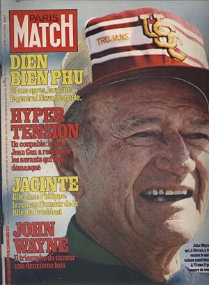 Paris Match N° 1557 : En couverture John Wayne. Dien Bien Phu 25 ans après, Jacinte Giscard d'Est...