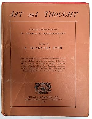 Art and Thought: Issued in Honour of. Dr. a. K. Coomaraswamy on the Occasion of His 70th. Birthday