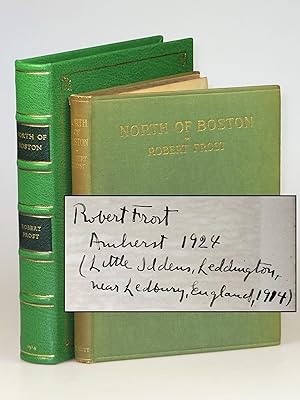 North of Boston, the first edition, first issue, final binding state, signed by Frost in 1924, th...