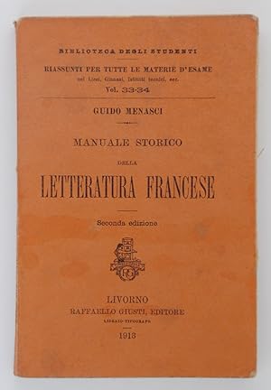 Manuale storico della letteratura francese
