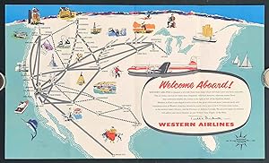 Follow Your Flight Aboard Western Airlines.