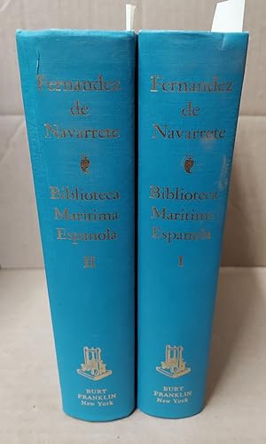 BIBLIOTECA MARITIMA ESPANOLA. I and II. OBRA POSTUMA. 2 volumes