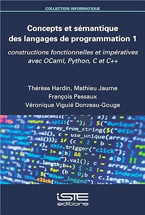 concepts et sémantique des langages de programmation t.1 ; constructions fonctionnelles et impéra...