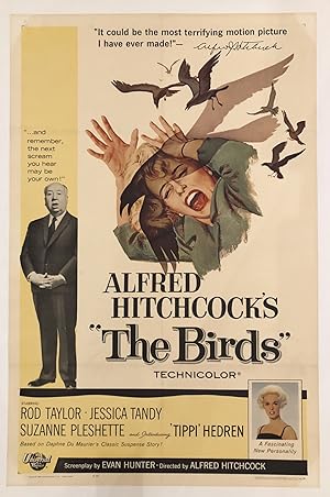 Alfred Hitchcock's "THE BIRDS." (Original Vintage Movie Poster)