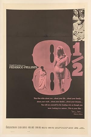 8 1/2 (Original Vintage Movie Poster)
