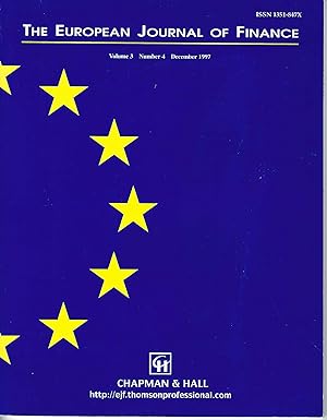 European Journal Of Finance: Volume 3, Number 4, December 1997