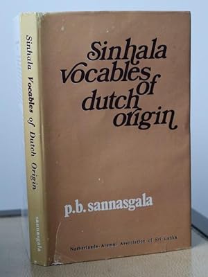 A study of Sinhala Vocables of Dutch Origin