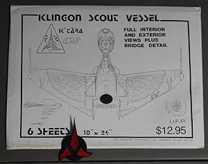 Klingon Scout Vessel, K'TARA, full Interior and Exterior views plus Bridge Detail U.F.P., with Bo...