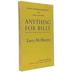 Anything for Billy [Uncorrected proof]