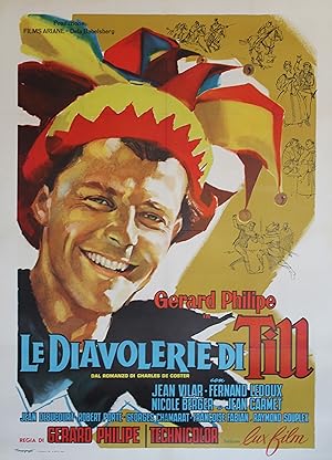 "LES AVENTURES DE TILL L'ESPIÈGLE" Réalisé par Gérard PHILIPE en 1956 avec Gérard PHILIPE, Jean V...