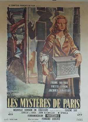"LES MYSTÈRES DE PARIS (MISTERI DI PARIGI)" Réalisé par Fernand CERCHIO en 1958 avec Frank VILLAR...