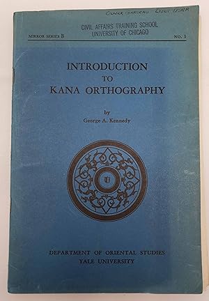 Introduction to Kana Orthography - Mirror Series B, No. 1