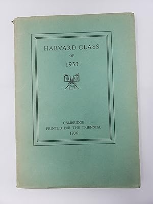 Harvard Class of 1933 - Printed for the Triennial