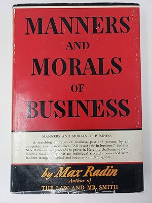 Manners and Morals of Business