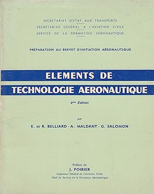 Elements de technologie aéronautique