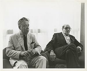 Original photograph of film historian Herman G. Weinberg and Fritz Lang in Montreal, 1967