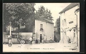 Carte postale Til-Chatel, Place du Tertre