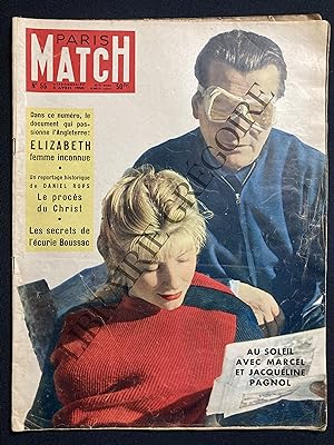 PARIS MATCH-N°55-8 AVRIL 1950-MARCEL ET JACQUELINE PAGNOL