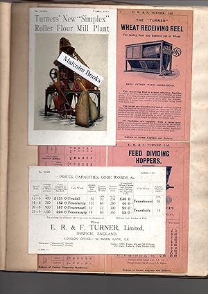 E. R. & F. Turner of Ipswich, book of 13 + Catalogues 1908-1911, compiled by E. S. Bowman, + 2 tr...
