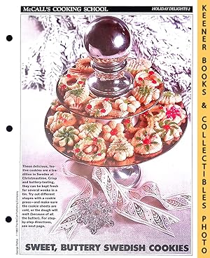 McCall's Cooking School Recipe Card: Holiday Delights 2 - Spritz Cookies : Replacement McCall's R...