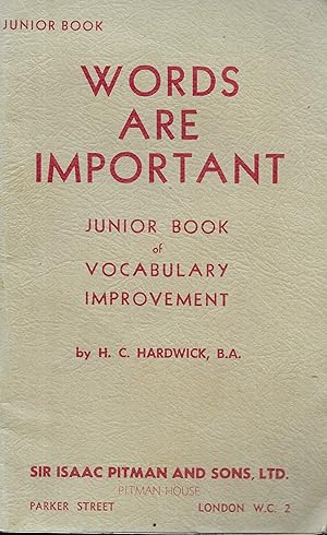 Words are Important - Junior Book