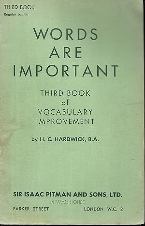 Words are Important - Third Book of Voluntary Improvement