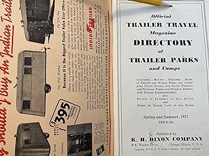 Official Trailer Travel Magazine Directory of Trailer Parks and Camps. Locations, Routes, Facilit...