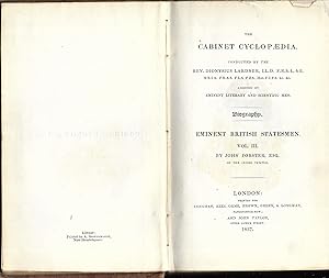 The Cabinet Cyclopaedia - Eminent British Statesmen Vol. III