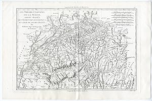 Antique Print-SWITZERLAND-CANTONS-SUISSE-SCHWEIZ-Bonne-1787