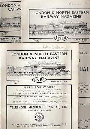 London & North Eastern Railway Magazine January - December 1945. Vol 35. Nos. 1 - 12