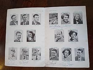 Photographs of the Cast of "The Archers" SIGNED by six Members of the Cast.