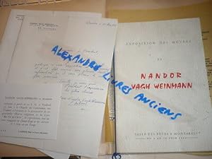 Nandor VAGH-WEINMANN (1897) DOCUMENTS MANUSCRITS TAPUSCRITS IMPRIMES