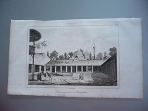 TURQUIE 1840 CARAVANSERAIL A BOURGHAS