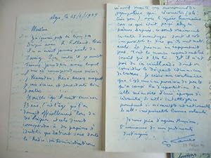 fernand despres 15 documents AUTOGRAPHES 1947-1949 manuscrits ANARCHIE