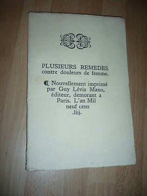 GLM LÉVIS MANO    Plusieurs remèdes contre douleurs de femme 1953