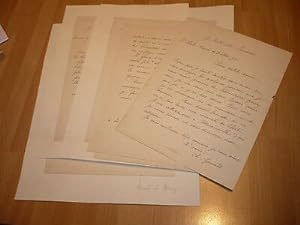 -GOUNOD Charles. Ensemble de 6 lettres manuscrites signées, de 1886 à 1893