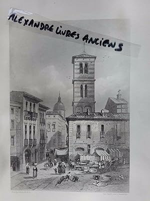 GRAVURE 1860 ITALIE CAPOUE CAPUA