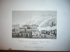 GRAVURE 19ème SIÈCLE PUBLICATION DE LA LOI MARTIALE AU CHAMPS DE MARS 1791