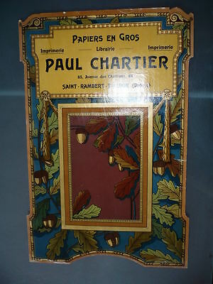 CHROMOLITHOGRAPHIE 1900 PAUL CHARTIER PAPIERS DROME ST RAMBERT D'ALBON ART NOUVE