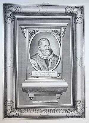 [Portrait print of theologian Lucas Trelcatiur] LUCAS TRELCATIUS (I), 1715-1716.