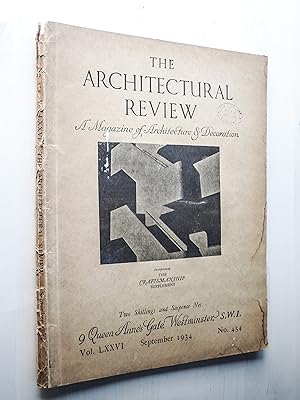 The Architectural Review Magazine Vol. LXXV1 No. 454 September 1934
