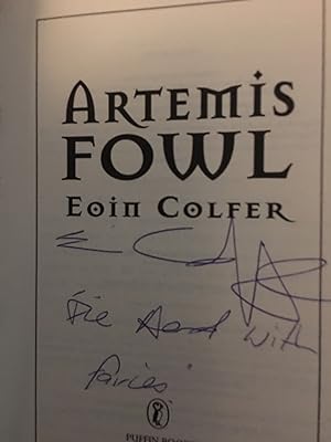 Artemis Fowl (UK Signed and inscribed Uncorrected Book Proof - ARC) Lovely copy