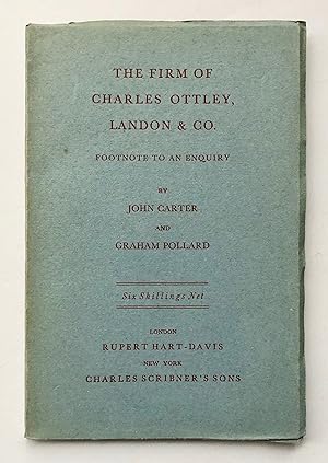 The Firm of Charles Ottley, Landon & Co.: Footnote to an Enquiry