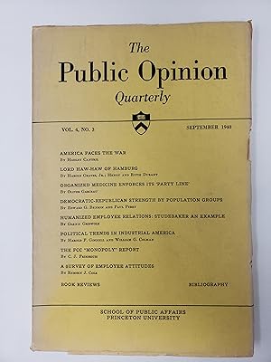 The Public Opinion Quaterly - Vol.4, No.3, September 1940