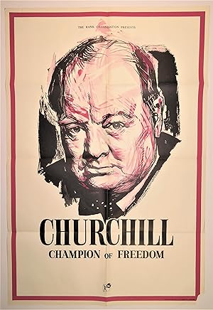 Churchill Champion of Freedom, an original movie poster from the 1965 documentary film