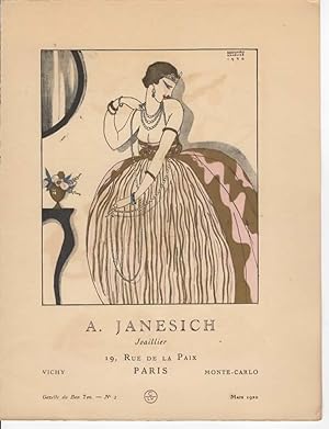 A. Janesich, Joaillier (Publicité, Volume 1, La Gazette du Bon ton, 1920 n°4)