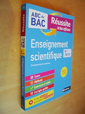 Abc du bac enseignement scientifique Terminale enseignement commun réforme du lycée